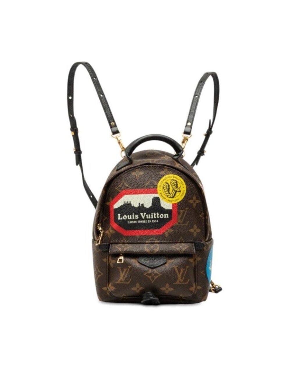 Louis Vuitton Monogram World Tour Palm Springs Mini Backpack Brown Leather